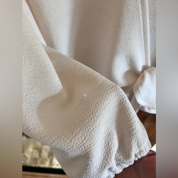 Madewell Texture & Thread Long Crepe Wrap Top - Picture 5 of 5